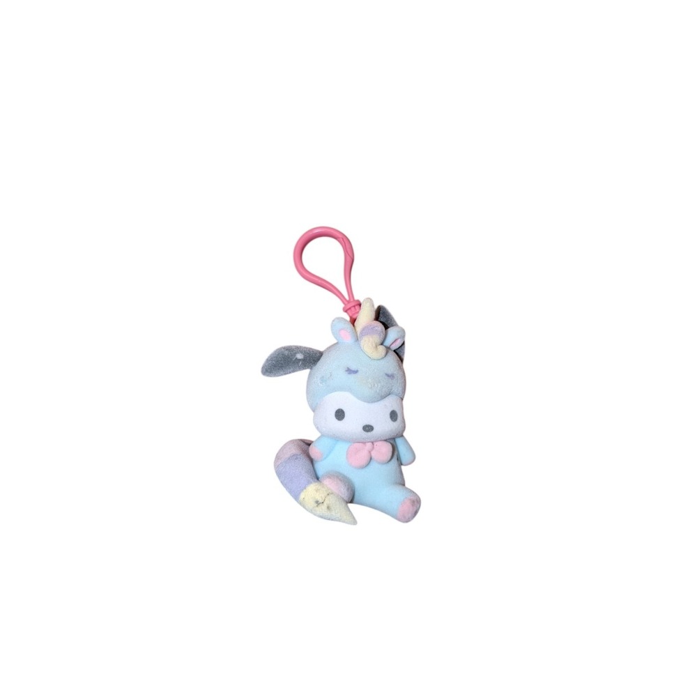 Sanrio Hello Kitty and Friends Hangers Pochacco flocked figurine keychain hanger